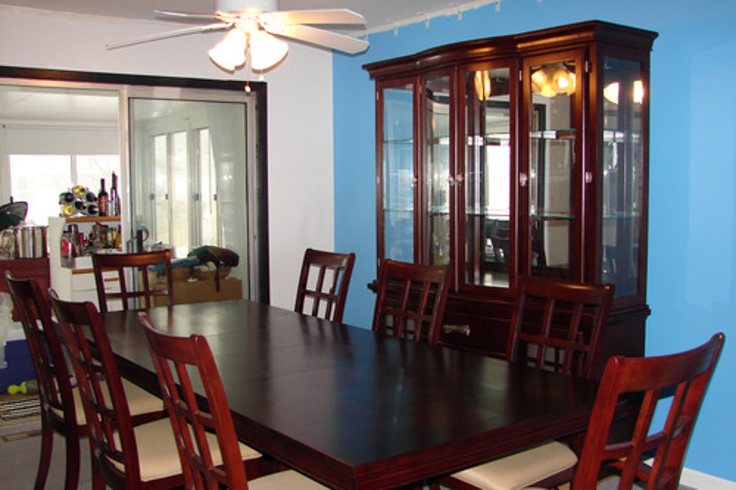 <p>the dining room</p>