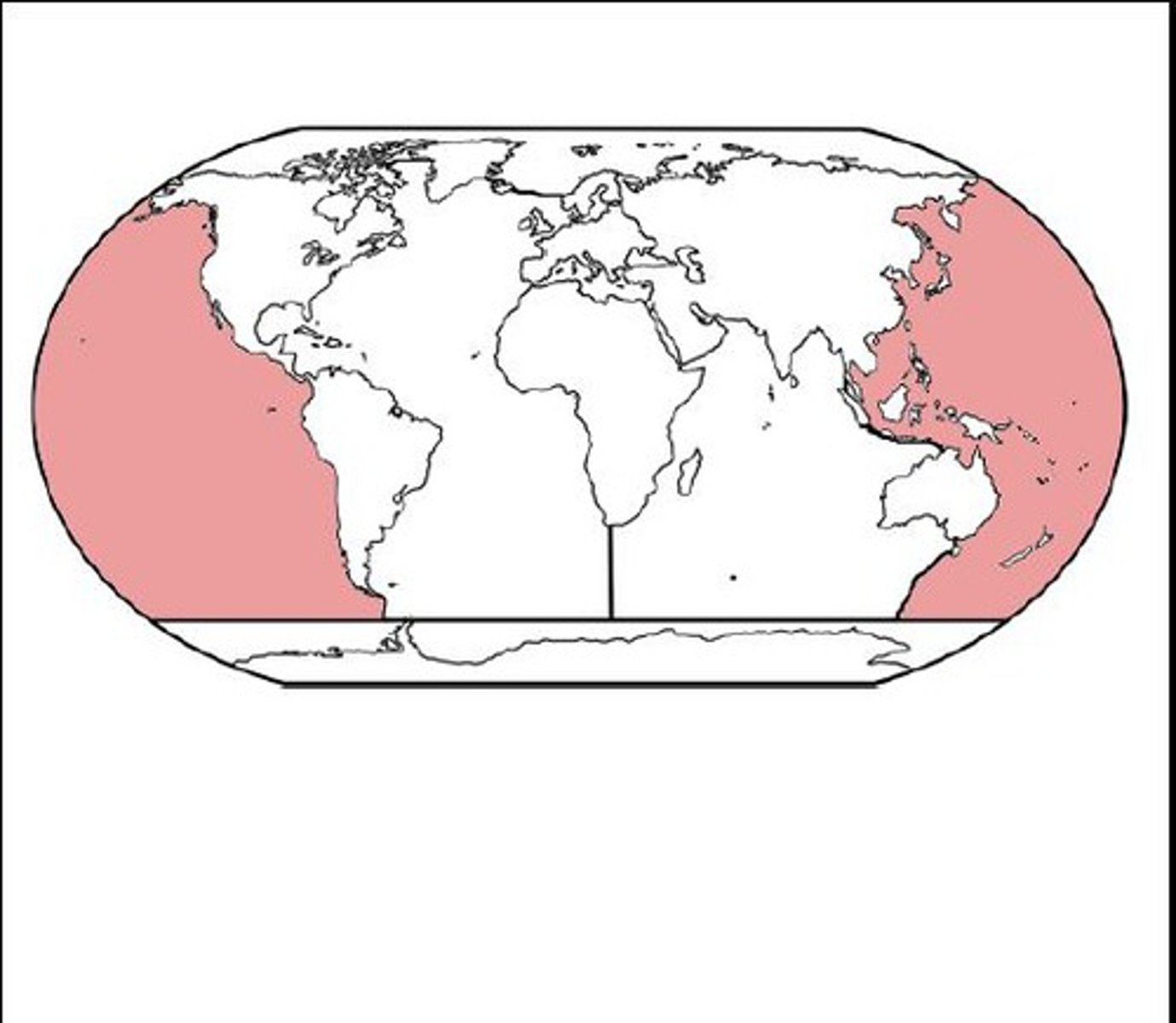 <p>Ocean west of North and South America and east of Asia</p>