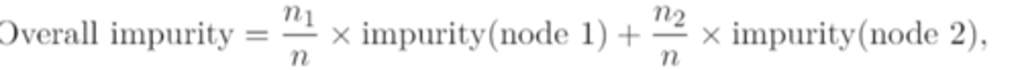 <p>take the weighted average of the classification error rates/gini indices/cross-entropies of different nodes, with the weights given by the number of observations</p>
