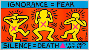 <p>Name of the artist who made IGNORANCE = FEAR / SILENCE = DEATH, <span style="font-family: YAFdJrJllfA 0, _fb_, auto"><strong>1989</strong></span></p>