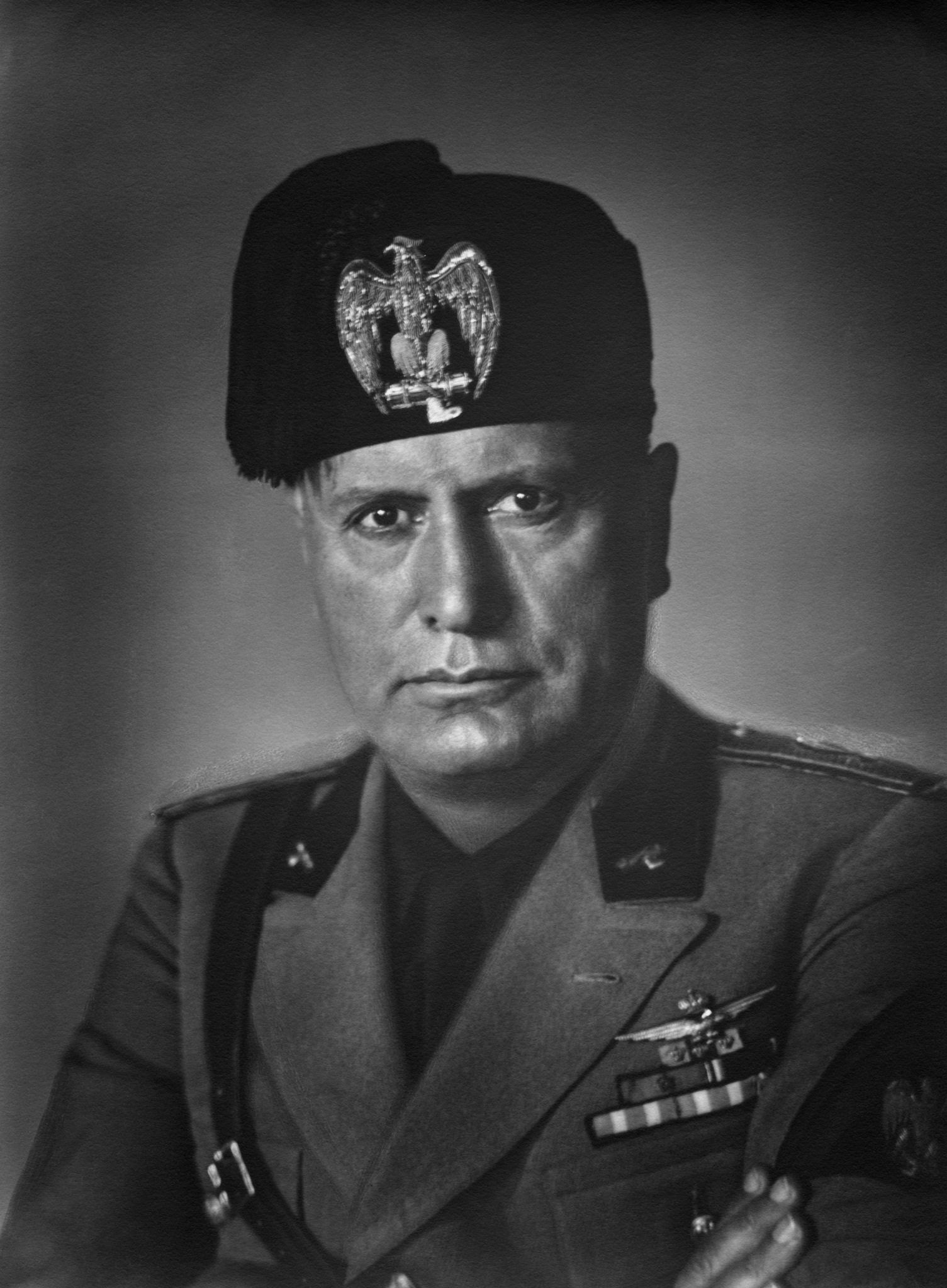 <p>Benito Mussolini of Italy invaded and took over Ethiopia</p>