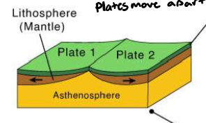 <p>plates moving apart</p>