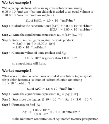 <p>If the ionic product is greater than Kₛₚ then a precipitate will form, if it is equal to Kₛₚ then the solution is saturated and if it is lower than Kₛₚ then the ions will dissolve without precipitation</p>