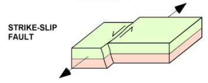 <ul><li><p>transform margins</p></li><li><p>e.g., San Andreas Fault</p></li></ul><p></p>