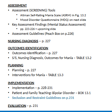 <p>what to assess</p>