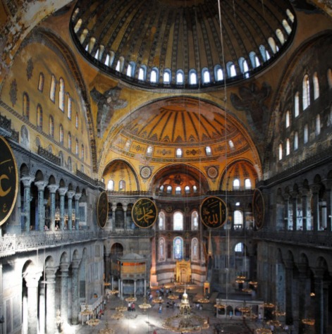 <p>Second story over the aisle where some people observed the service bellow. Used by women mostly and others. Example Hagia Sofia</p>