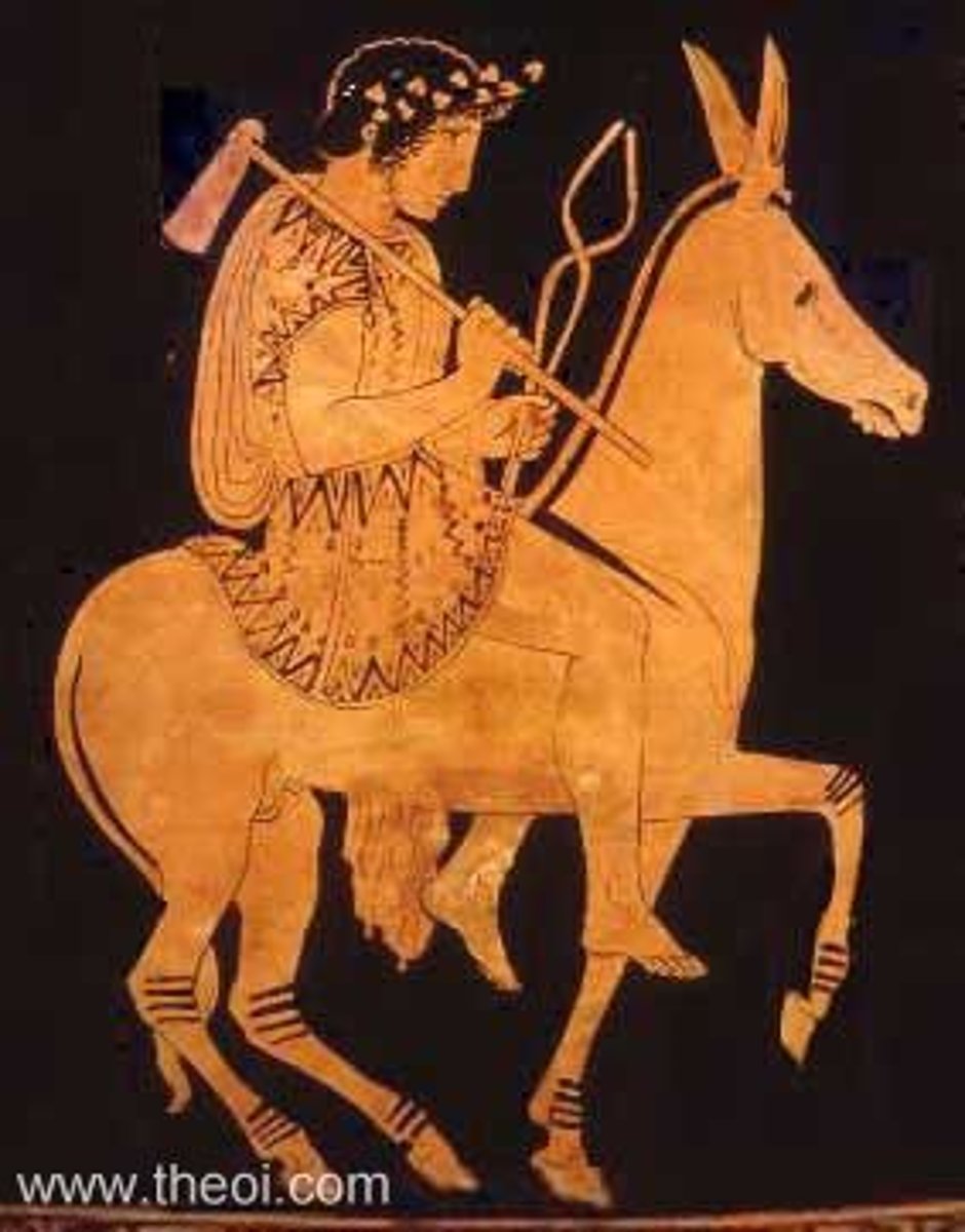 <p>God of fire and forge</p><p>Made Achilles' armor</p><p>Roman name: Vulcan</p>