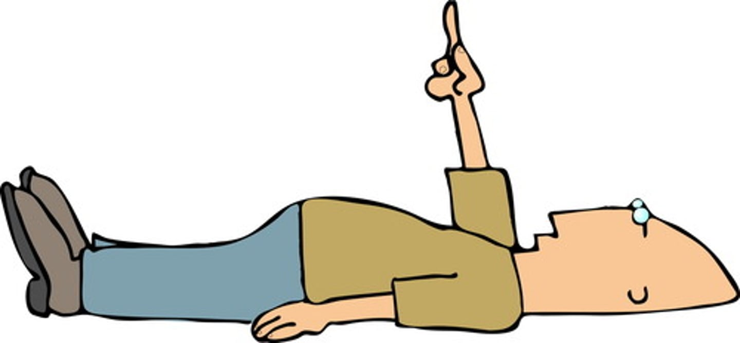 <p>躺下</p>