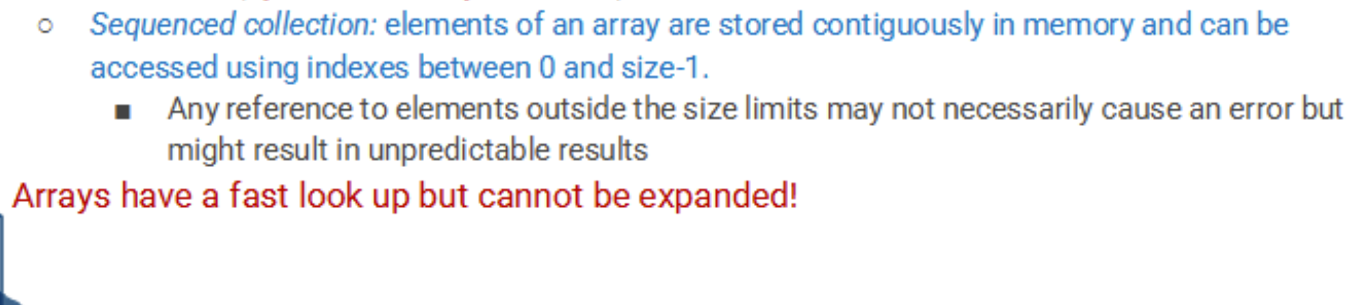 <p>The size may be determined either at compile time (static memory allocation) or at run</p><p>time (dynamic memory allocation).</p>