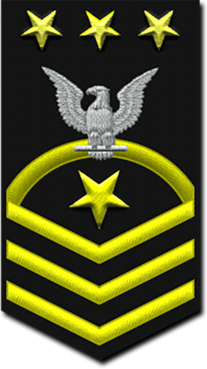 <p>Navy & Coast Guard: E-9</p>