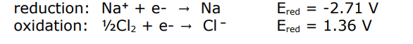 <p>It is written as two parts, an oxidation and reduction half-reaction </p>