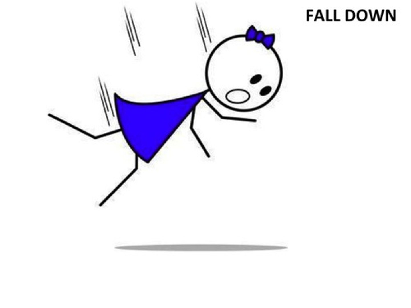 <p>fall down</p>
