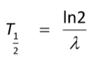 <p>The time taken for half the radioactive nuclei in the sample to decay.</p>