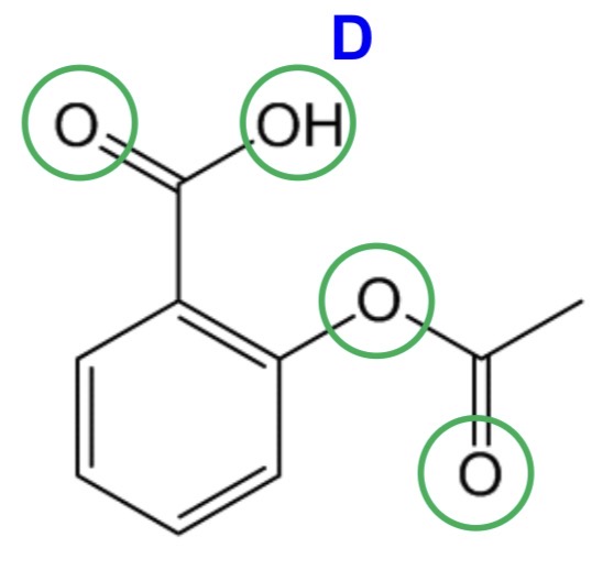 <p>For the following drug, state whether it complies with the Rule of 5:</p><p>Aspirin</p>