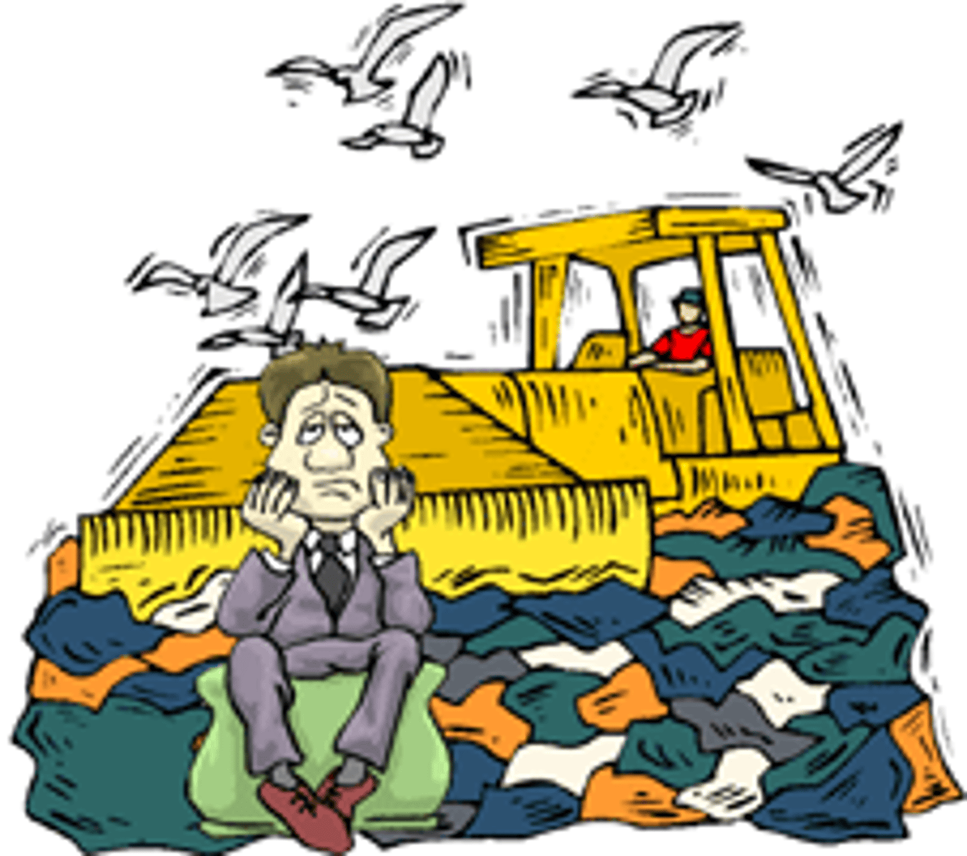 <p>feeling unhappy = depressed</p><p>Ex: Whenever I feel a bit down in the dumps, I usually put on some upbeat music and go for a long walk to clear my head.</p><p>She's a bit down in the dumps because she failed one of her exams.</p>