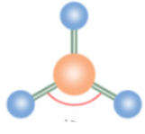 <p>Name the VSPR & angle</p>