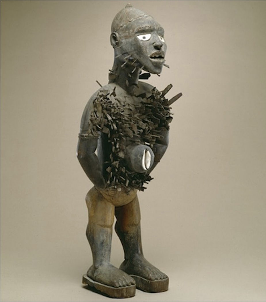 <p>congo, late 19th century CE, wood and metal</p>