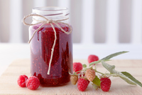 <p><span>a </span>sweet<span>, </span>soft<span> </span>food<span> made by </span>cooking<span> </span>fruit<span> with </span>sugar<span> to </span>preserve<span> it. It is </span>eaten<span> on </span>bread</p>