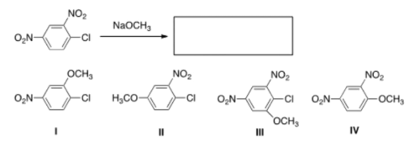 <p>42) What is the major product of the following reaction?</p>
