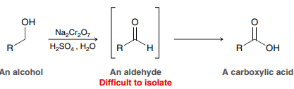 <p>Used to convert a primary alcohol to a carboxylic acid or a secondary alcohol to a ketone</p>