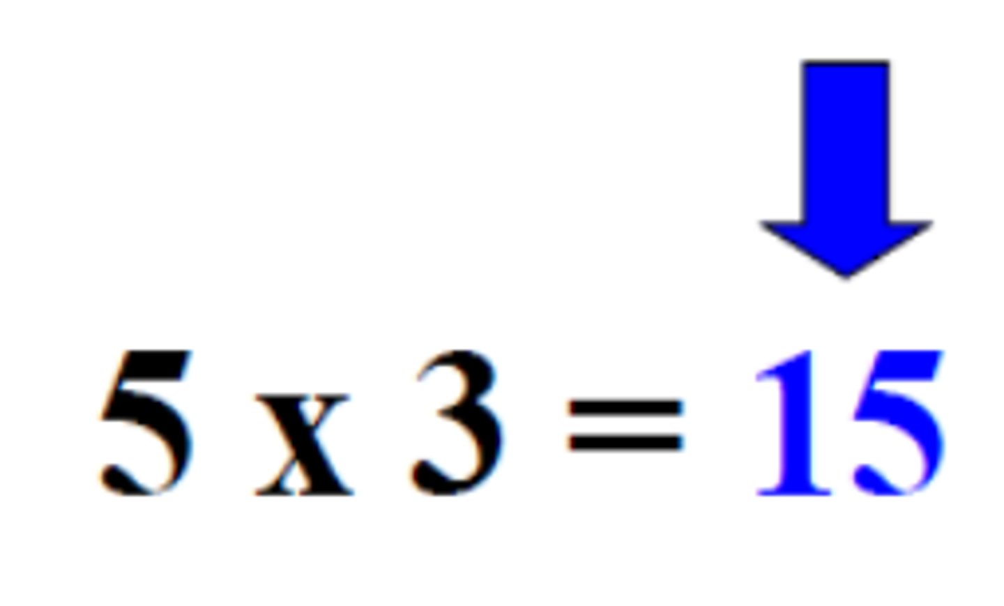 <p>the answer to a multiplication problem</p>