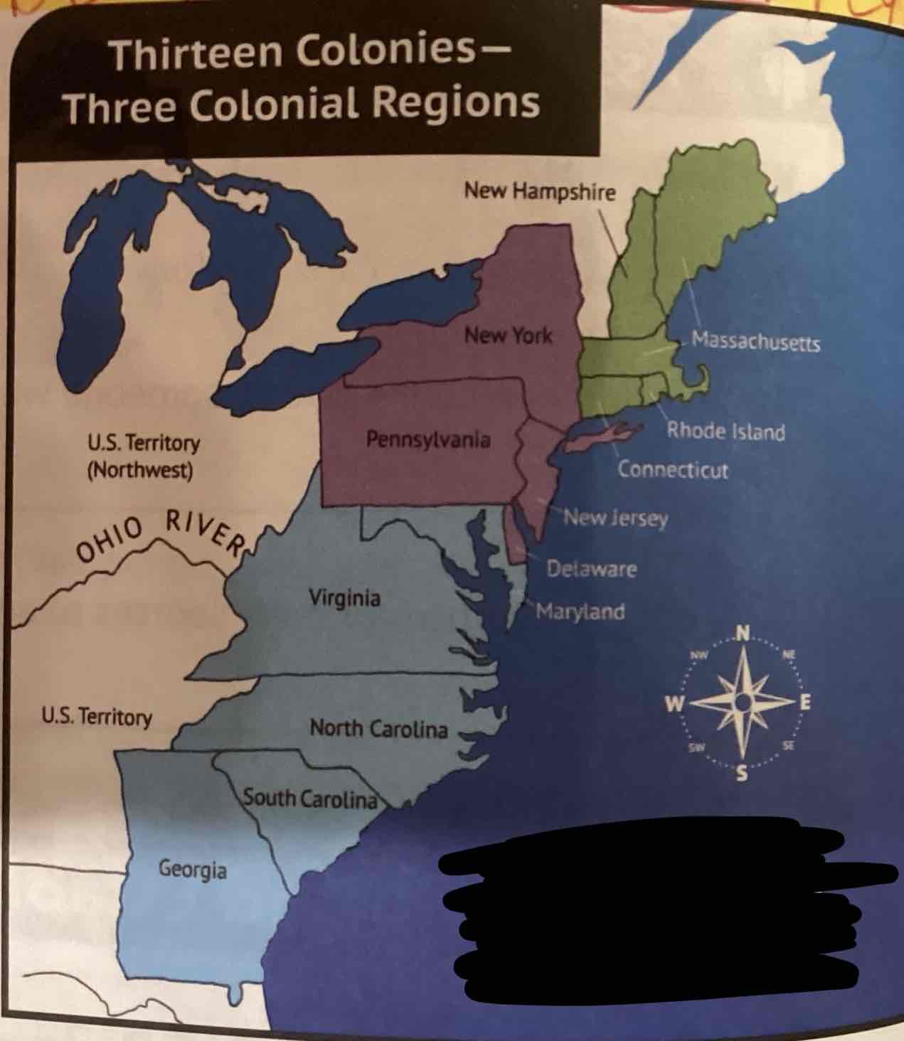 <p>Label the colonial regions. </p>