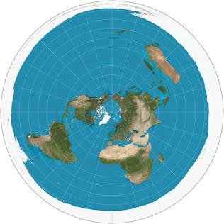 <p>Size of continents is realistic, but distortion increases as you move away from the poles.</p>