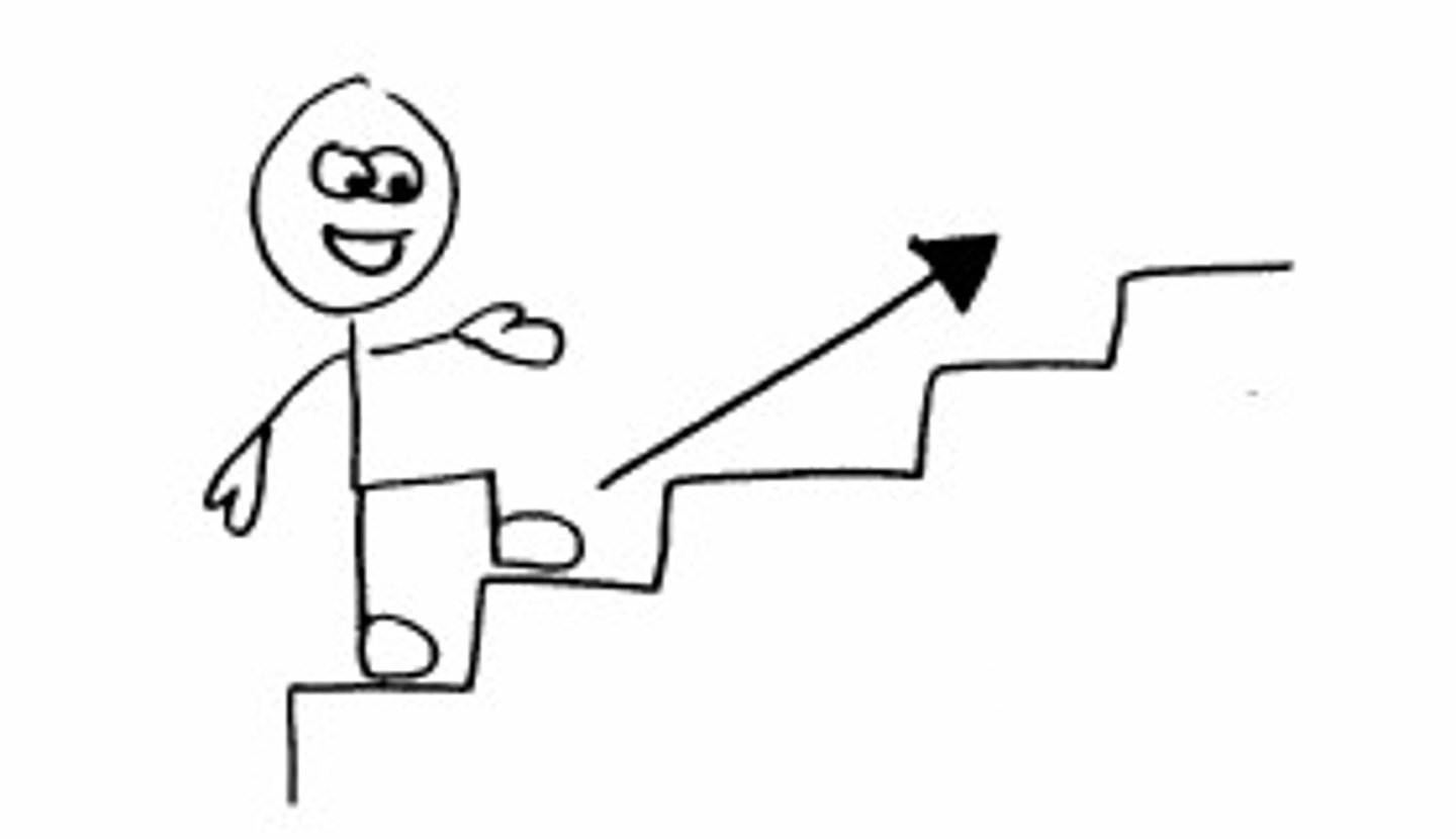<p>to climb</p>