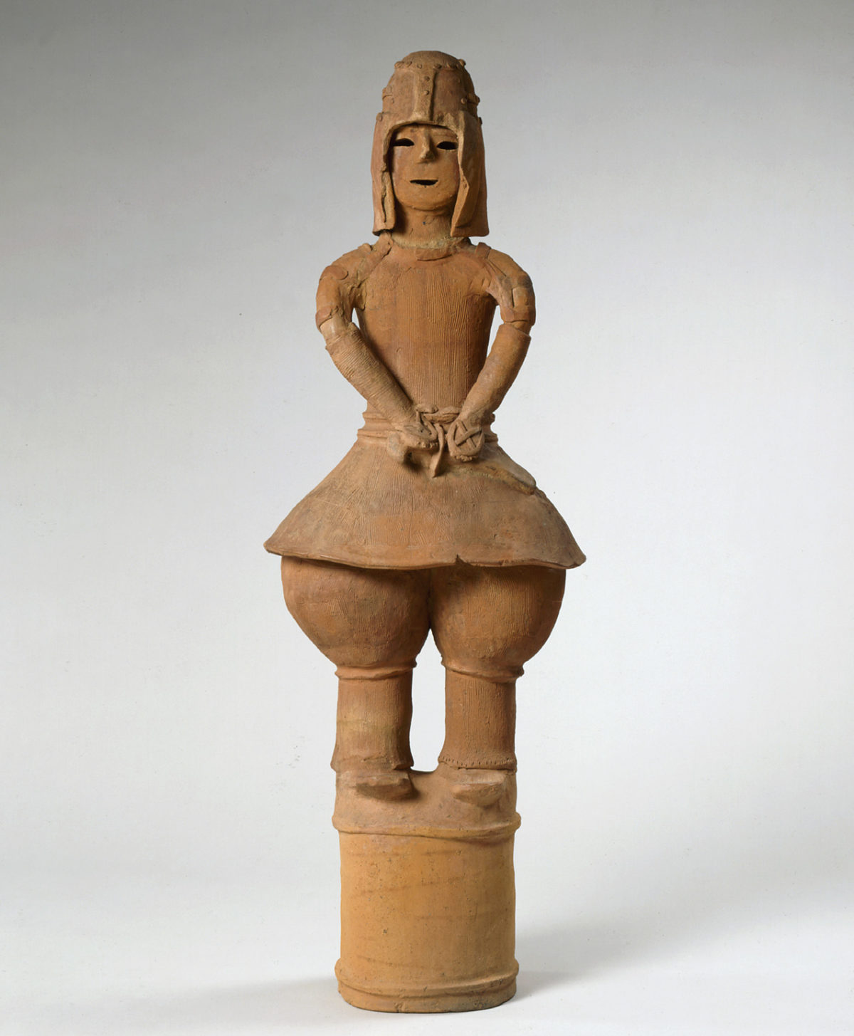 <p>Hollow cylinders of baked clay</p>