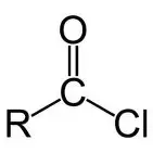 <p>-formed by<strong> reacting SOCl<sub>2</sub></strong> with carboxylic acid </p><p>-also forms<strong> HCl + SO<sub>2</sub> </strong>which are <strong>acidic gases</strong> so carried out in fume cupboard </p><p>naming: <strong>replace </strong>-oic acid with -<strong>oyl chloride</strong></p>