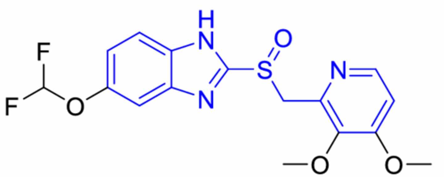 <p>What is this? 2F attached to O substituent on pyridine PLUS 2 O substituents on benzimidizole</p>