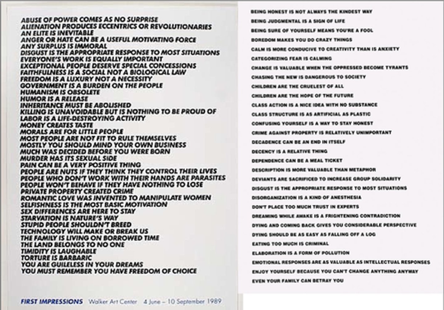 <p>conceptual artist known for incorporating text into her work</p>