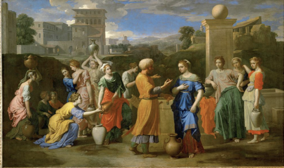 <p> Nicolas Poussin, Rebecca at the Well, c. 1648</p>