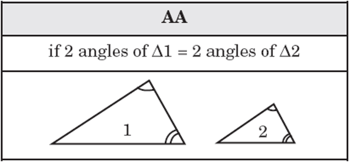 <p>need only 2 angles to be congruent to probe 2 triangles similar.</p>