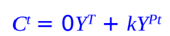 0 is the marginal propensity to consume out of transitory income