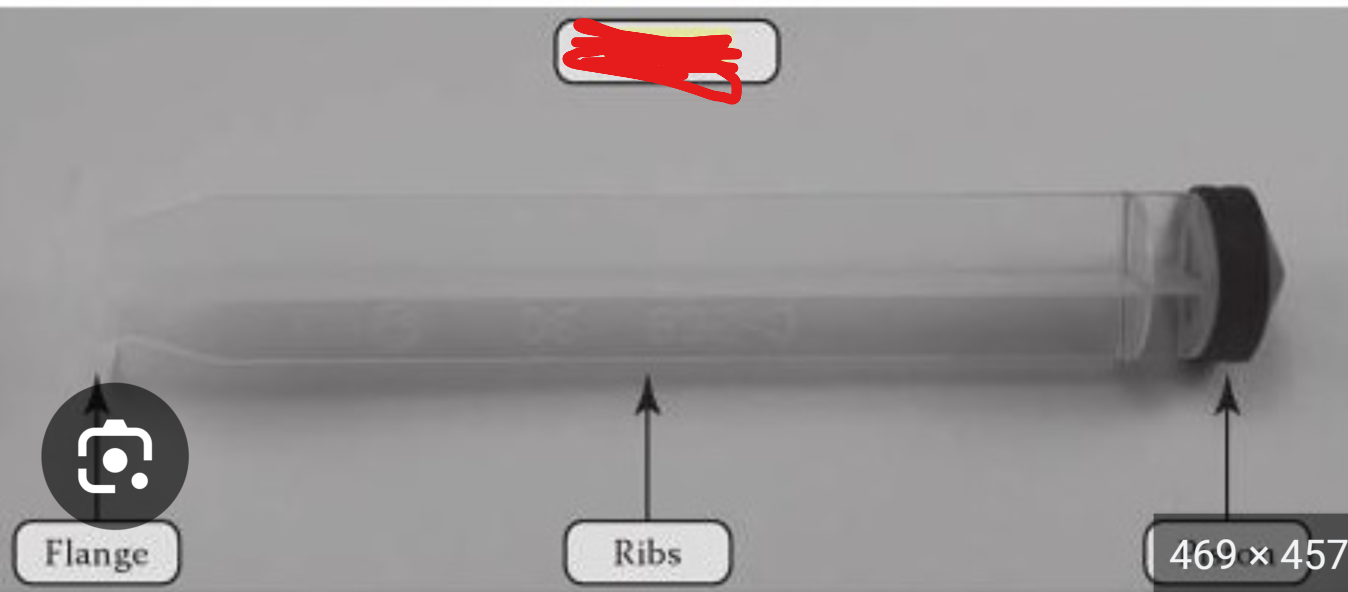 <p>part of a syringe</p><p></p><p>red blocked out portion </p>