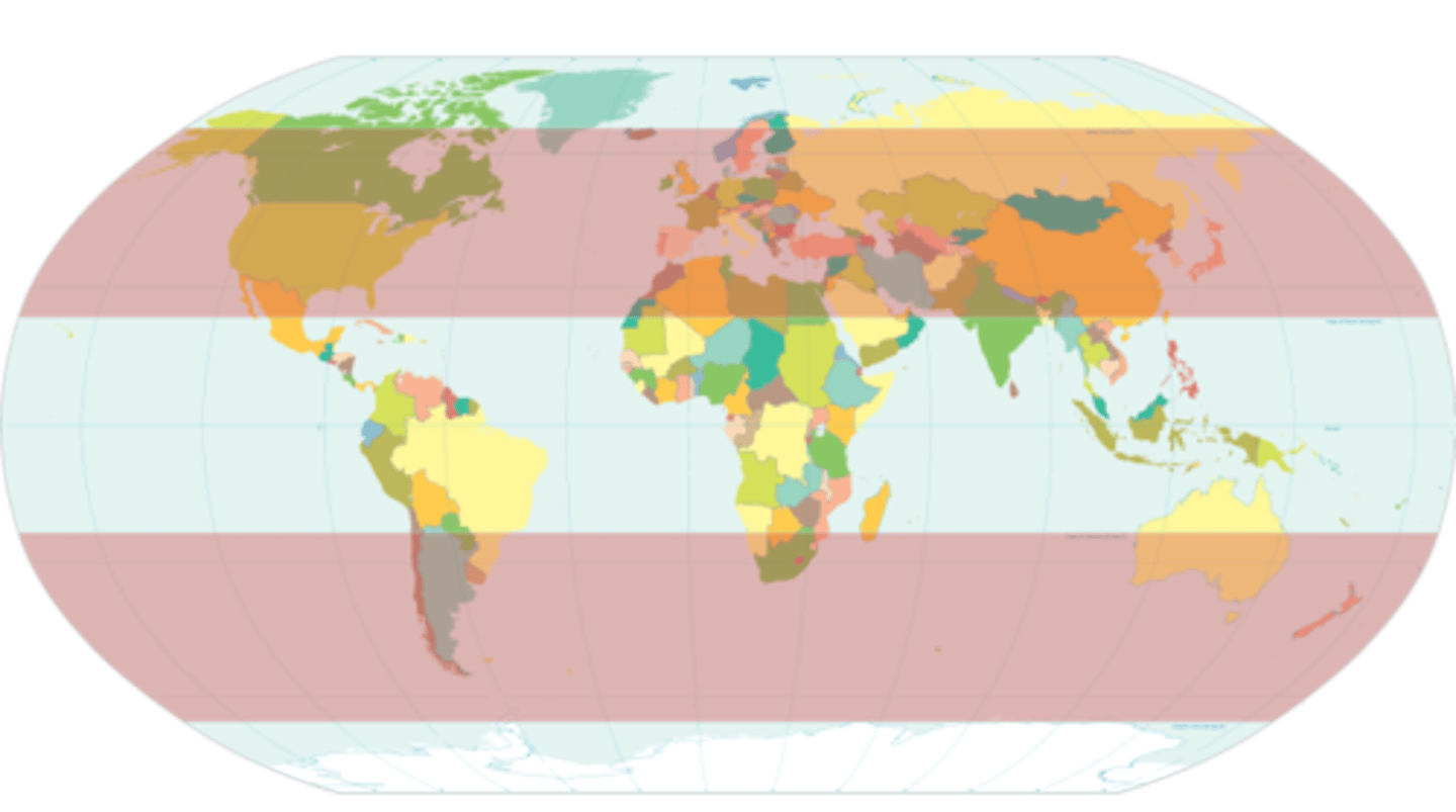 <p>areas with hot summers and cold winters, usually far from oceans.</p><p>eg: midwest usa, eastern europe.</p>