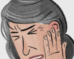 <p>She has an ______</p>