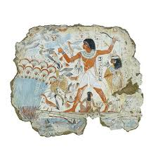 <p>From his tomb in western Thebes found in the chapel part of it</p><p>Shows him and his cat hunting birds in the Marshes</p><p>Only shows half of the scene, the other half is missing</p>