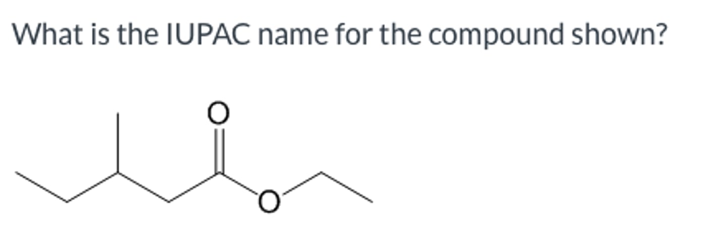 <p>What is the IUPAC name for the compound shown?</p>