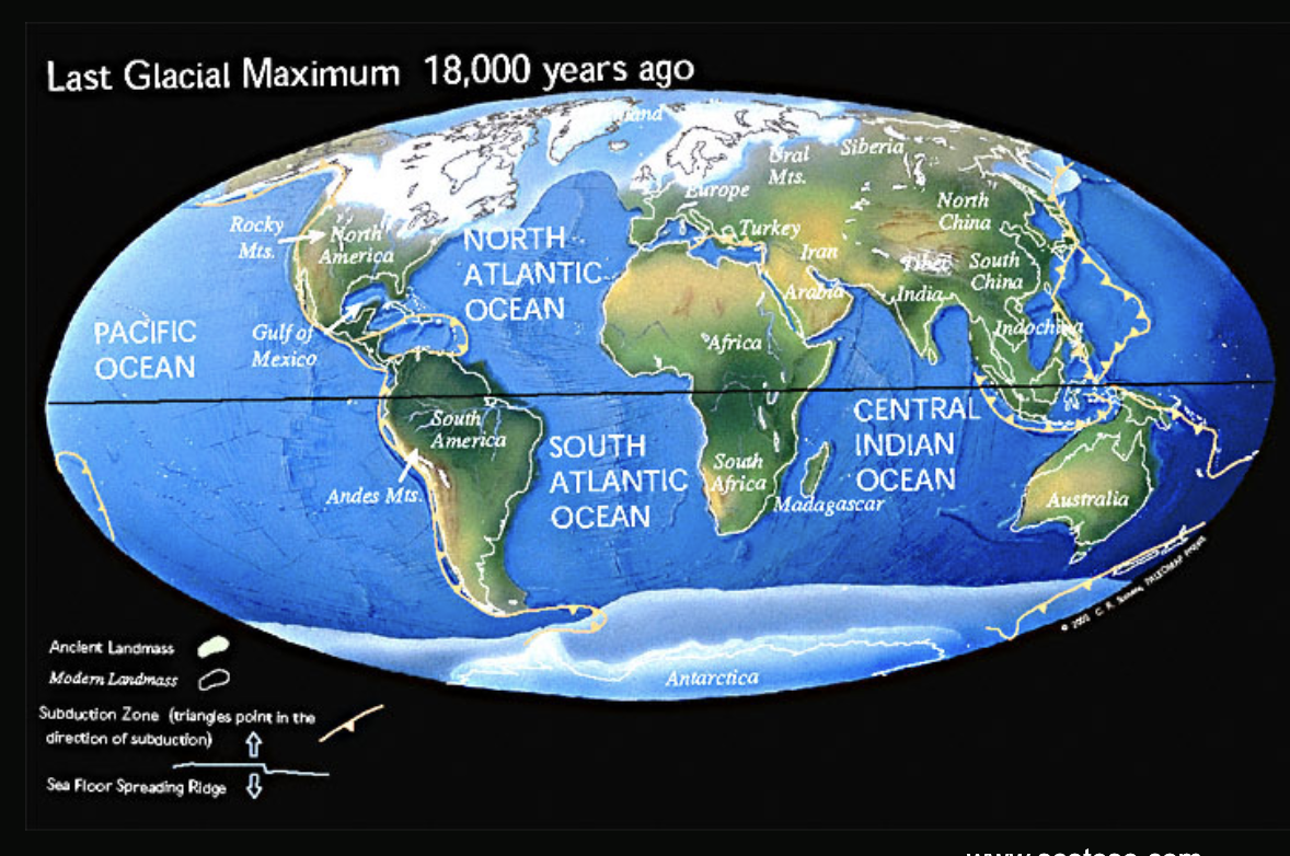 <p>18,000 years ago</p>
