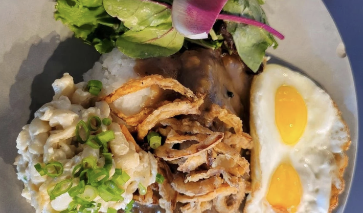 <ol><li><p>Plates &amp; Bentos: Loco Moco* $15</p></li></ol><p></p>