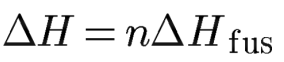 <p>It is the quantity of heat necessary to melt a solid</p>