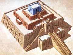 <p>massive pyramidal stepped tower made of mudbricks. It is associated with religious complexes in ancient Mesopotamian cities, but its function is unknown.</p>