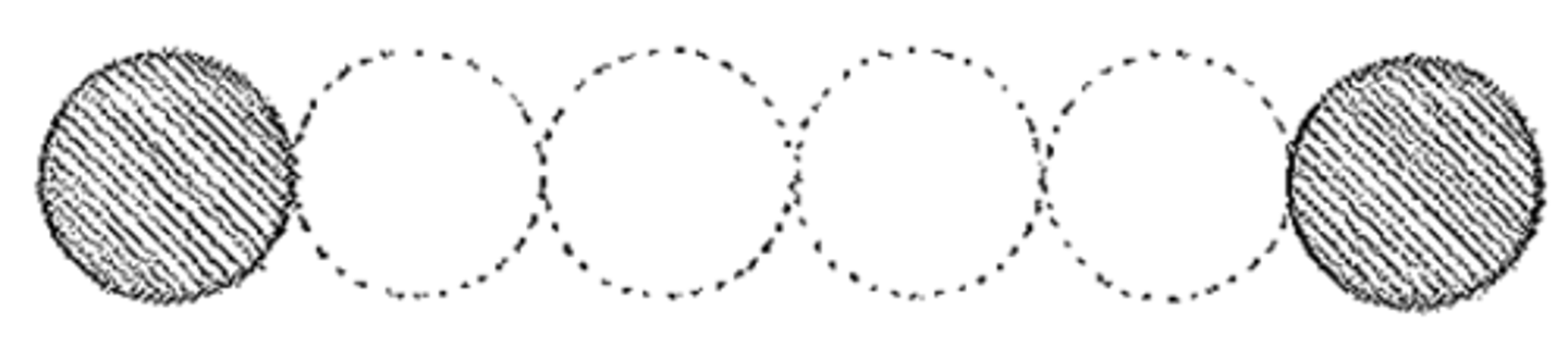 <p>Having an intercolumniation of 4 diameters. Also areostyle</p>