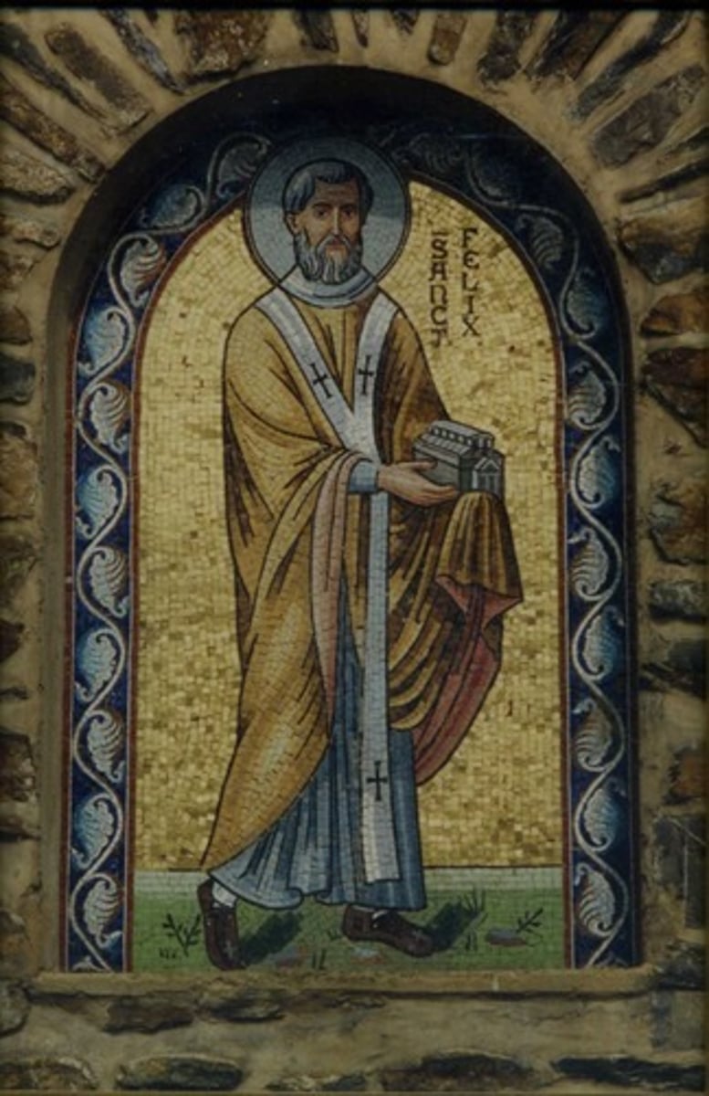 <p>Comes from the Latin words sacer and sanctus meaning "holy"</p>