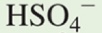 <p>HSO<sub>4</sub><sup>-</sup></p>