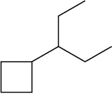 <p>Give IUPAC names for the following cycloalkanes:</p>