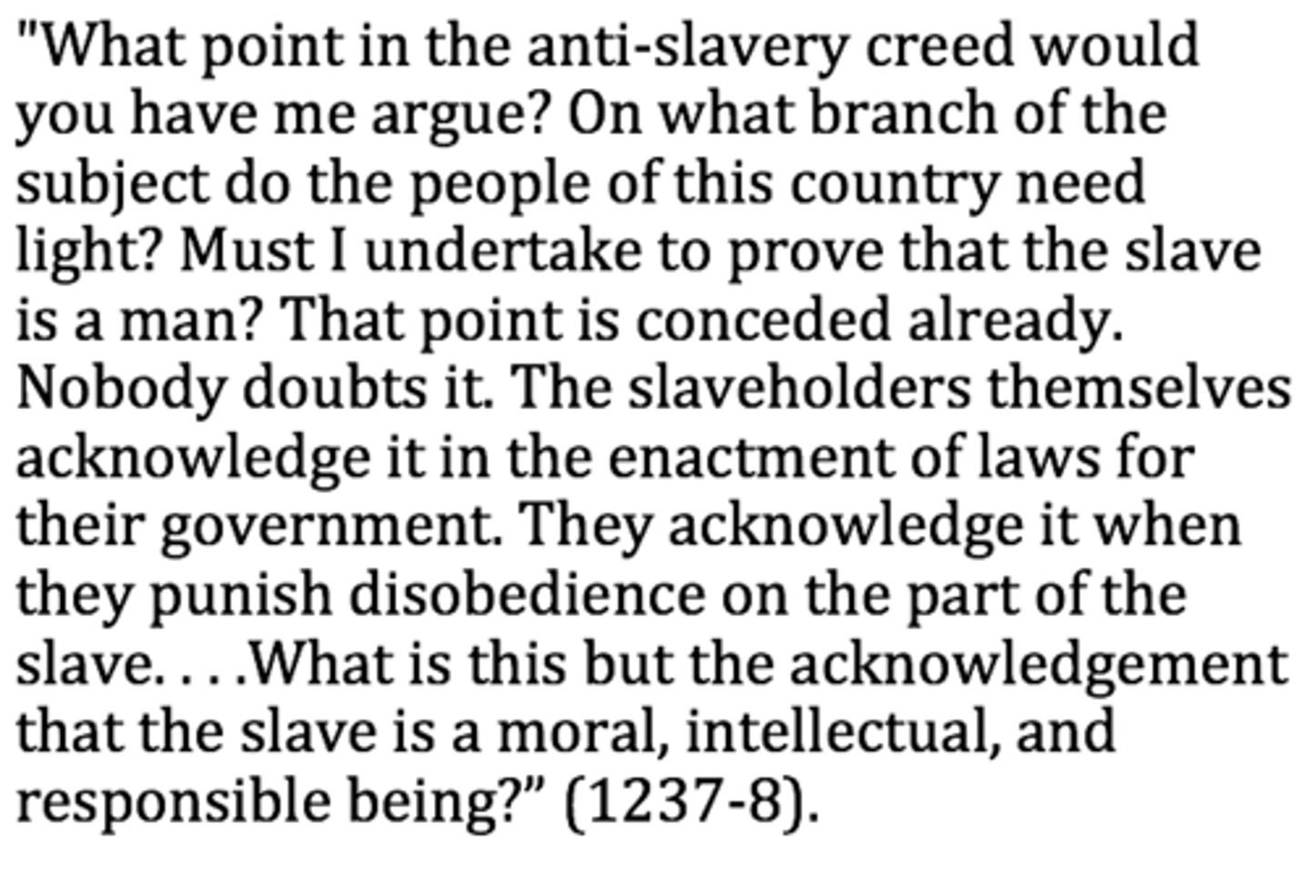 <p>the title now given to a speech by Frederick Douglass delivered on July 5, 1852, in Corinthian Hall, Rochester, New York, addressing the Rochester Ladies' Anti-Slavery Society.</p>