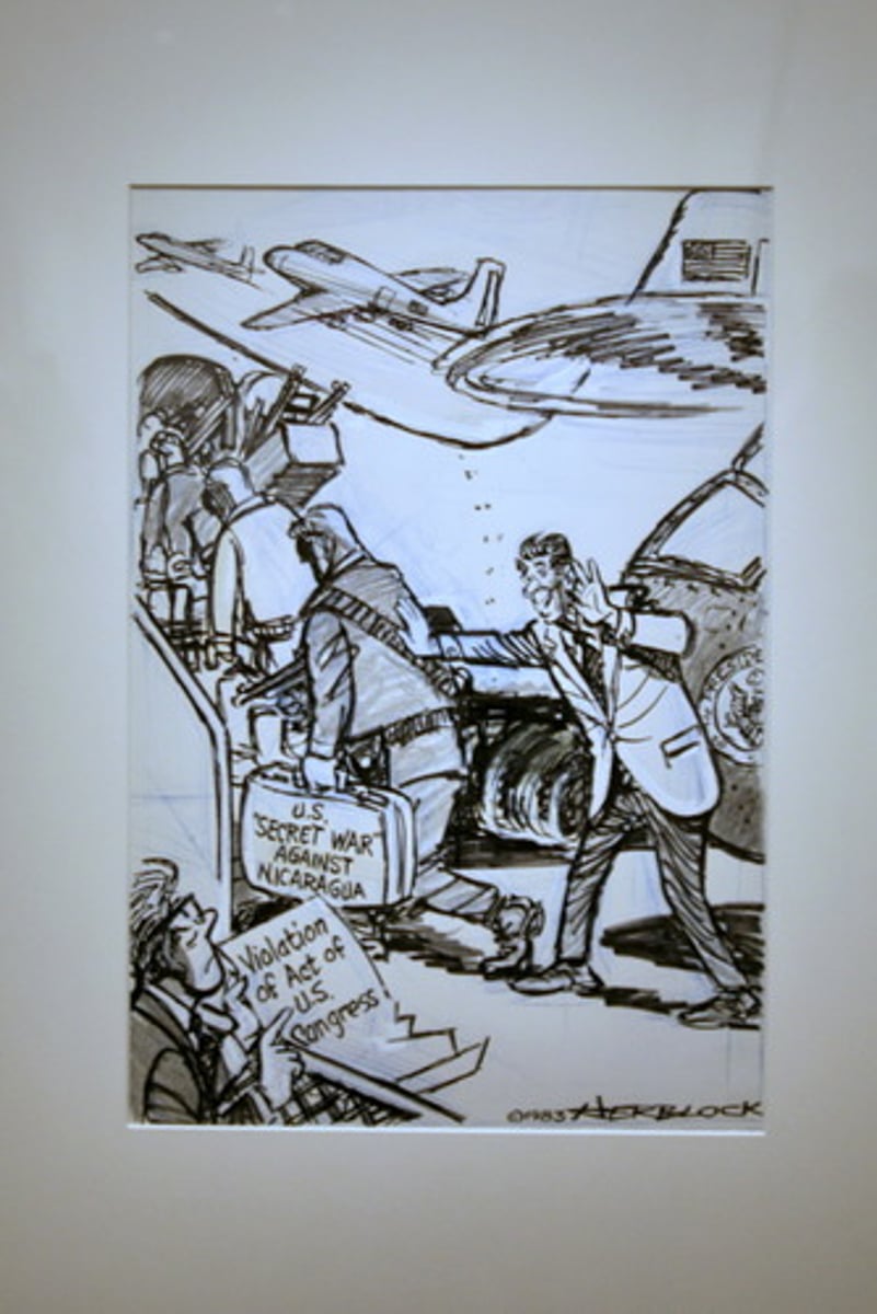 <p>The major scandal of the second Reagan administration involving sales of arms to Iran in partial exchange for release of hostages in Lebanon and use of the arms money to aid the Contras in Nicaragua, which had been expressly forbidden by Congress. Congress held televised hearings that revealed a pattern of official duplicity and violation of the law. While eleven members of Reagan's administration were disgraced, Reagan denied knowledge of the illegal proceedings, but the Iran-Contra Affair undermined the public's confidence that he controlled his own administration.</p>
